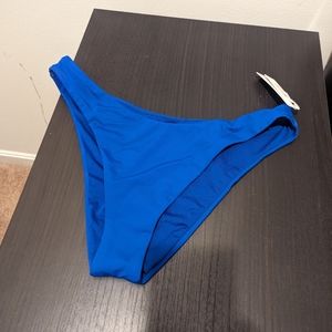 Victoria's Secret swim bikini Brazilian bottom. Color Blue Oar. Size XL
